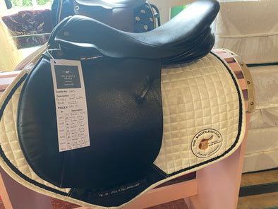 #1405 17.5" Barnsby cc Jump Saddle WIDE