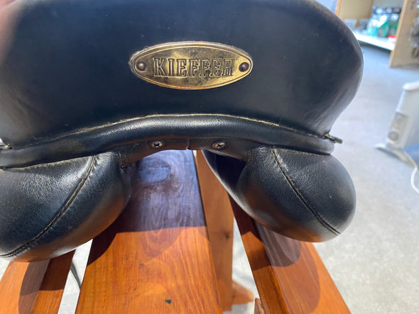 #2138 17" Keiffer Dressage Saddle M/W High Wither