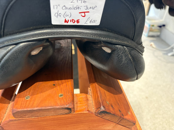 #2196 17" Cavaletti Jumping Saddle C/G WIDE