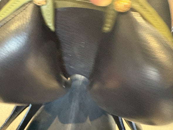 #2006 17" Stubben Portos Black Jumping Saddle 29cm - NEW