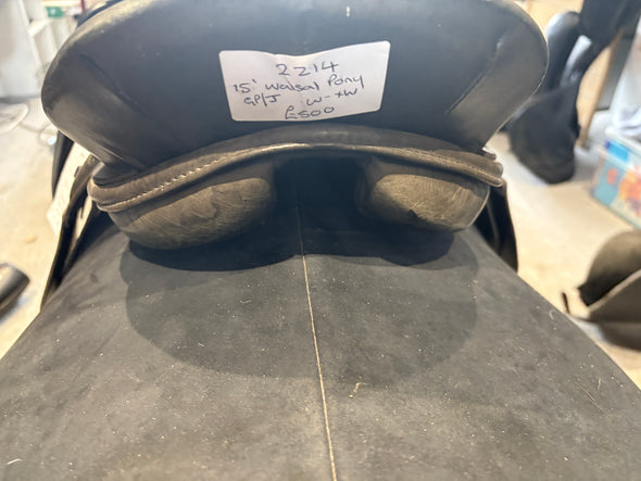 #2214 15" English GP/J Pony Saddle Wide-XW