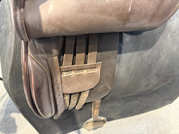 #2220 17" IDEAL Show/Working Hunter Suede Saddle W-XW