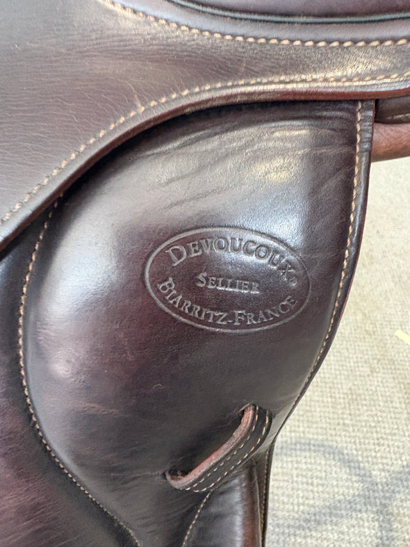 #2222 17" Devoucoux Chiberta Monoflap Saddle M/W