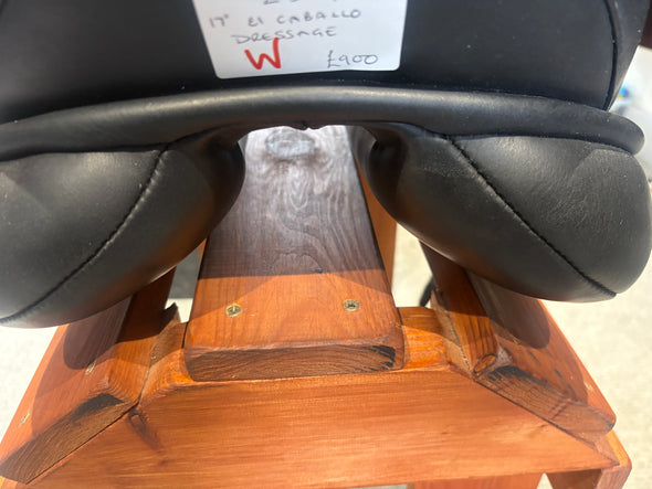 #2164 17" El Caballo Dressage Saddle WIDE