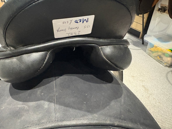 #2382  17.5 Barnsby Dressage Saddle, MED.