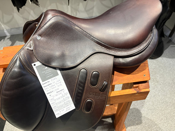#2386 17" GBS Sellier Jumping Saddle Semi Deep Seat WIDE