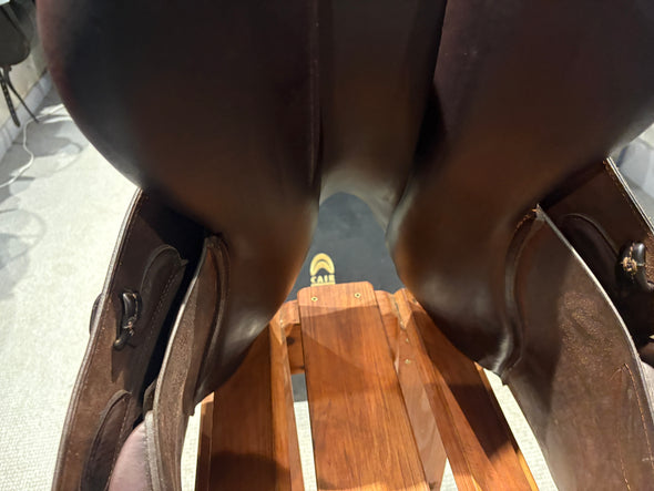 #2386 17" GBS Sellier Jumping Saddle Semi Deep Seat WIDE